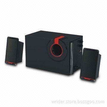 2.1-channel Computer Multimedia Speakers, 45Hz to 18kHz Frequency Response